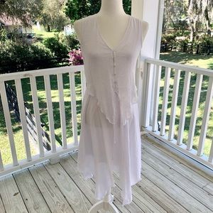 Mlle Gabrielle Handkerchief White Dress